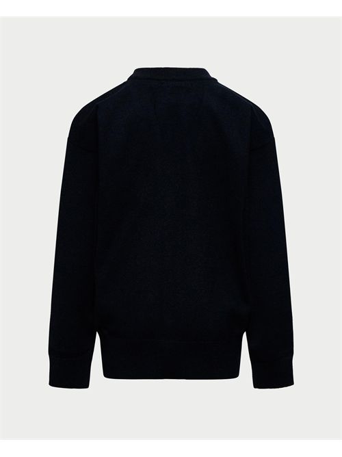 John Richmond children's cardigan with intarsia logo JOHN RICHMOND | RBA25012CDBLACK